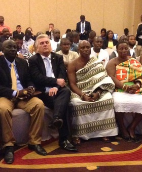 A HTCC üzleti delegációja Ghánában ünnepelte március 15-ét