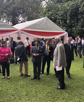 HINDU AND CENTRAL EUROPEAN BUSINESSMEN MEETING IN KENYA